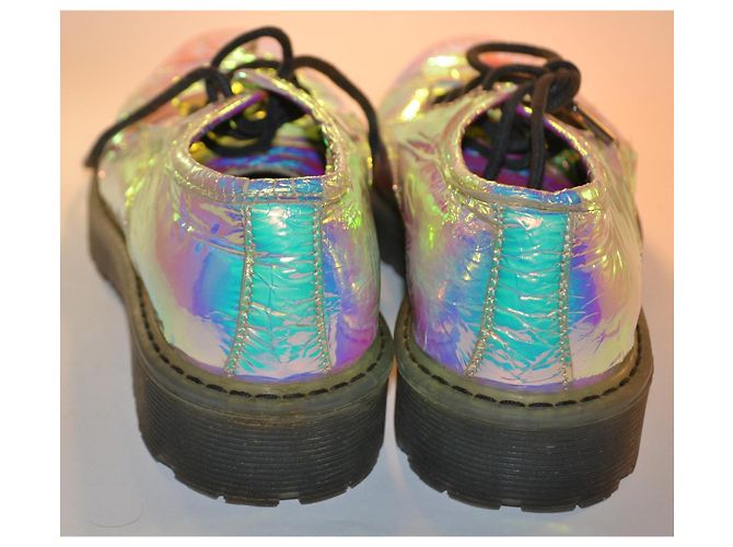 Alexander McQueen Irisierende Leder-Schnürschuhe - Ansicht 5