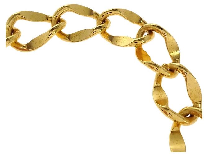 Chanel Vintage Kettengürtel mit Logo-Medaillon aus Metall - Ansicht 2