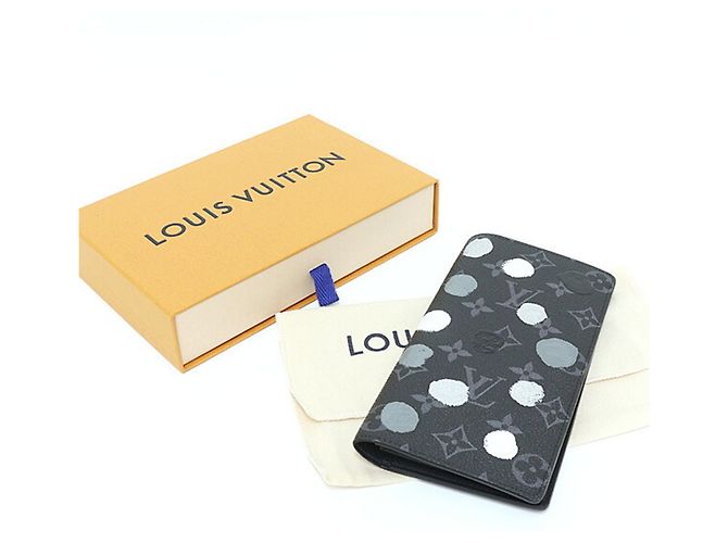 Louis Vuitton LV x YK Portefeuille Brazza Monogram Eclipse Dot Yayoi Kusama Long Wallet - vista 6