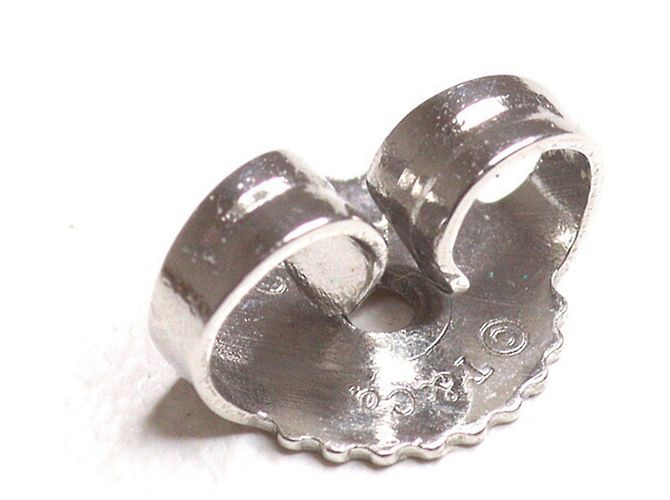 Autre Marque Tiffany & Co. Fleur de Lis Platin Stecker-Ohrringe - Ansicht 4