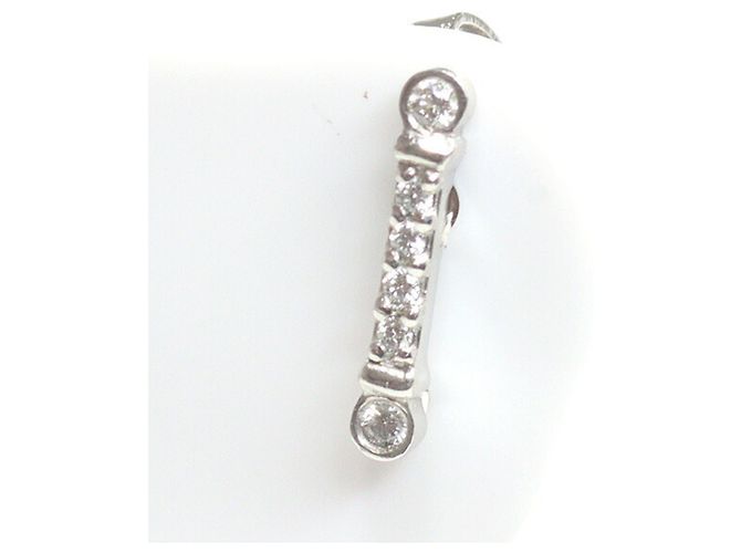 Autre Marque Tiffany & Co. Fleur de Lis Platin Stecker-Ohrringe - Ansicht 5