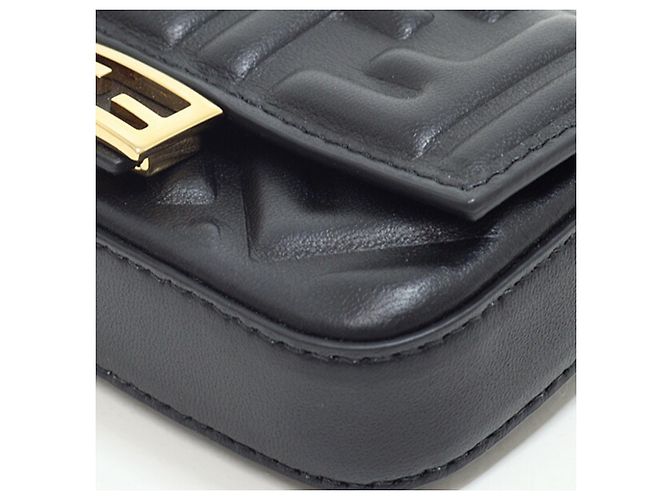 Fendi Nano Bucket Charm Black Micro Bag - view 4