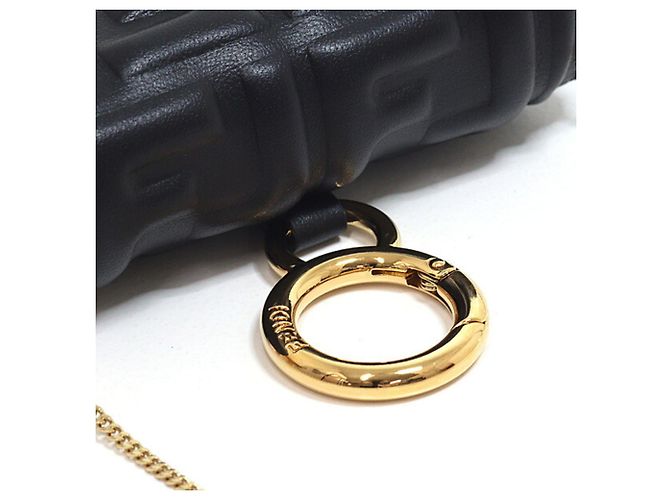 Fendi Nano Bucket Charm Black Micro Bag - view 6