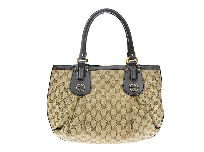 Gucci Scarlett GG Canvas with Leather Large - vista 3