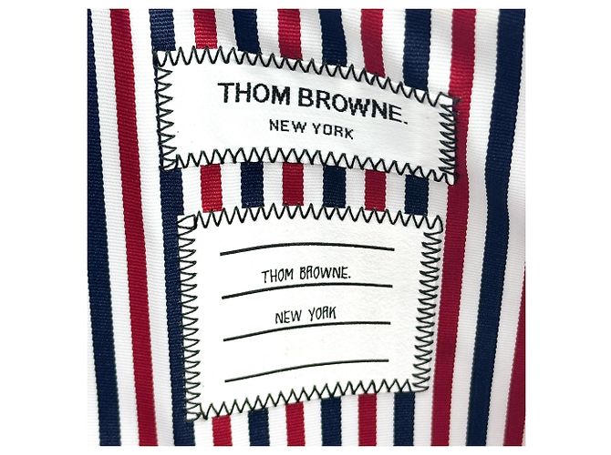 Porte-documents zippé en cuir avec appliqué Thom Browne - vue 7