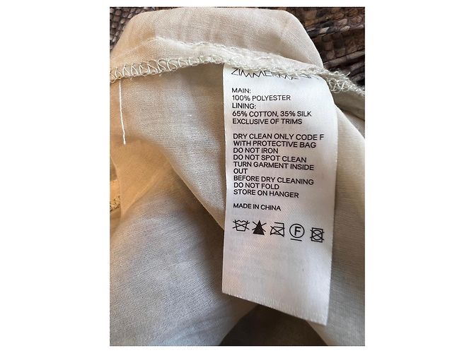 Zimmermann Kleid mit Schlangenprint und Plissee - Ansicht 10