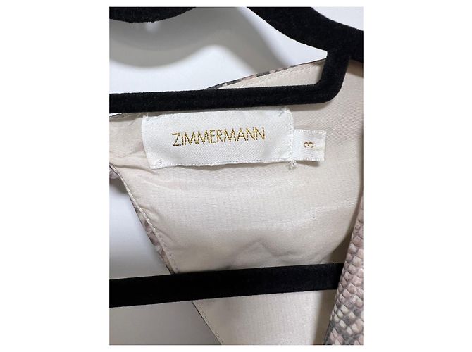 Zimmermann Kleid mit Schlangenprint und Plissee - Ansicht 2