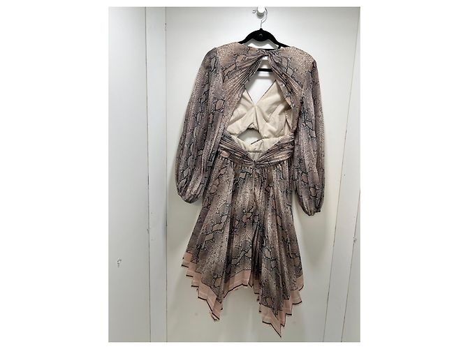 Zimmermann Kleid mit Schlangenprint und Plissee - Ansicht 3