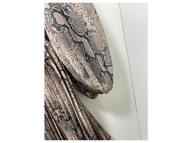 Zimmermann Kleid mit Schlangenprint und Plissee - Ansicht 4