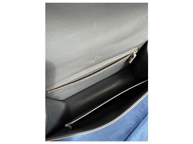 Dior Diorever Handtasche aus silbernem Leder - Ansicht 7