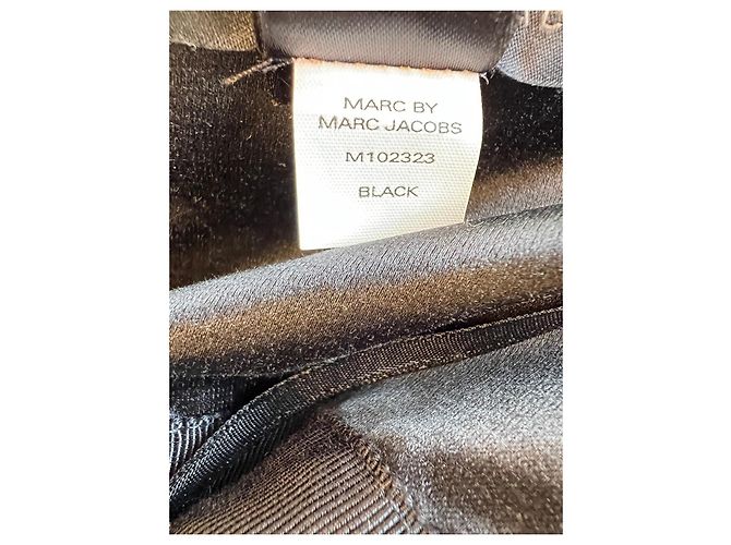 Marc by Marc Jacobs schwarzes Samtkleid trägerlos mit Schleife - Ansicht 13