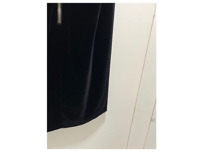 Marc by Marc Jacobs schwarzes Samtkleid trägerlos mit Schleife - Ansicht 8