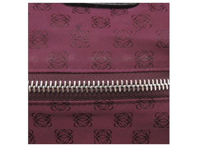 Loewe Nappa Aire Glitter Handtasche aus Lackleder Schwarz - Ansicht 9