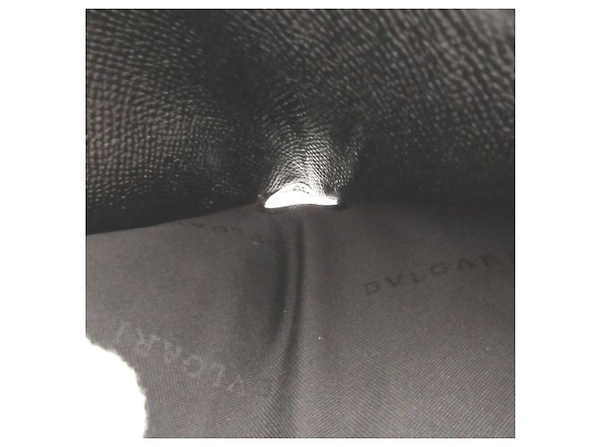 Bulgari Portafoglio bi-fold da uomo in pelle nera Bvlgari - vista 4