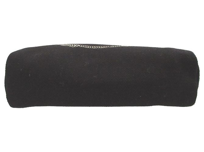 Prada Canapa 1NA021 Handtasche Pouch aus Canvas Schwarz - Ansicht 3