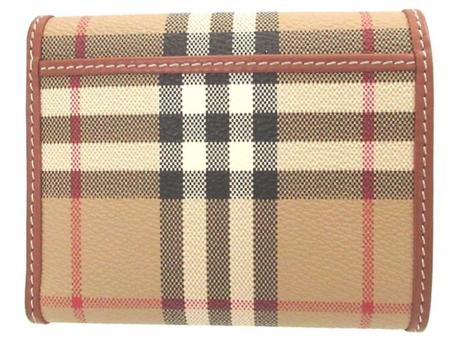 Burberry Check Coated Canvas Tri-fold Wallet - view 2