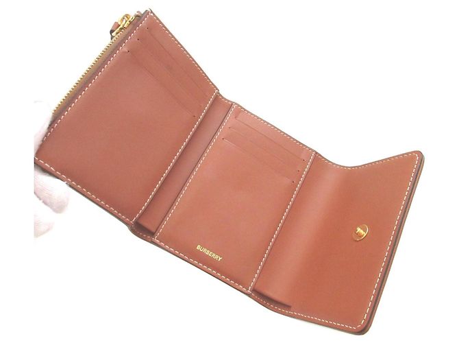 Burberry Check Coated Canvas Tri-fold Wallet - view 3