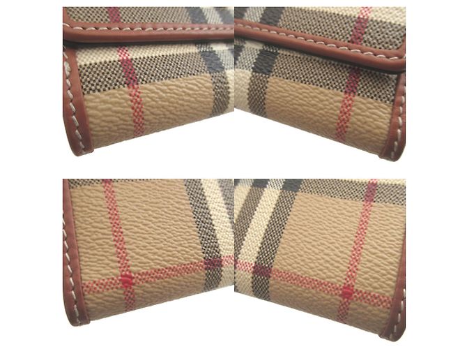 Burberry Check Coated Canvas Tri-fold Wallet - view 7