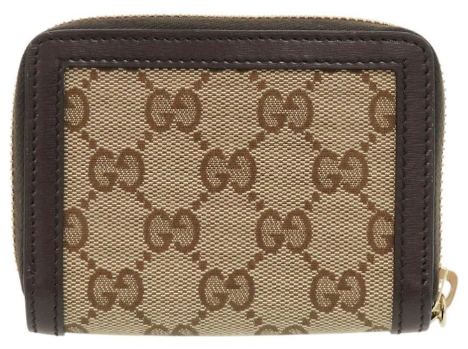 Portamonete Gucci GG Canvas Brown - vista 2
