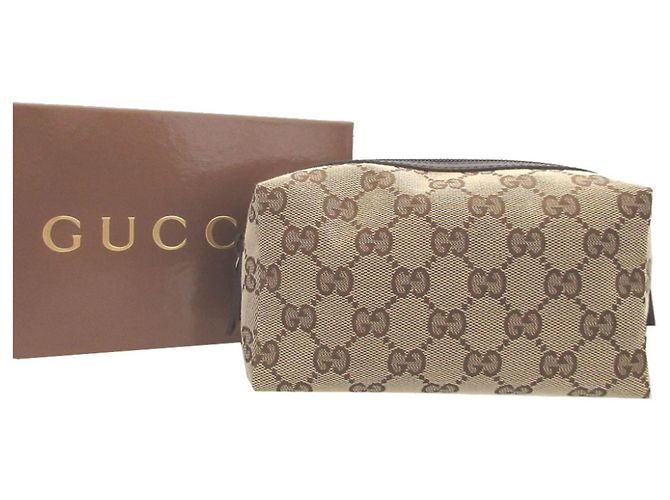 Necessaire Gucci in tela GG e pelle - vista 2