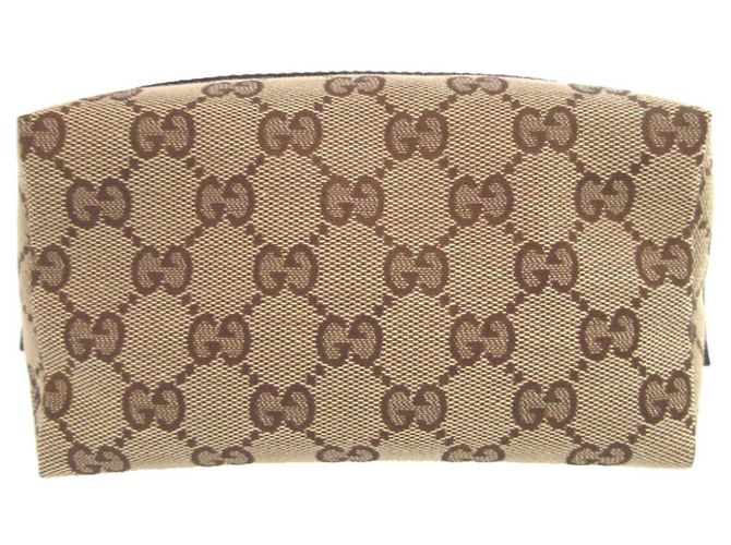 Necessaire Gucci in tela GG e pelle - vista 3