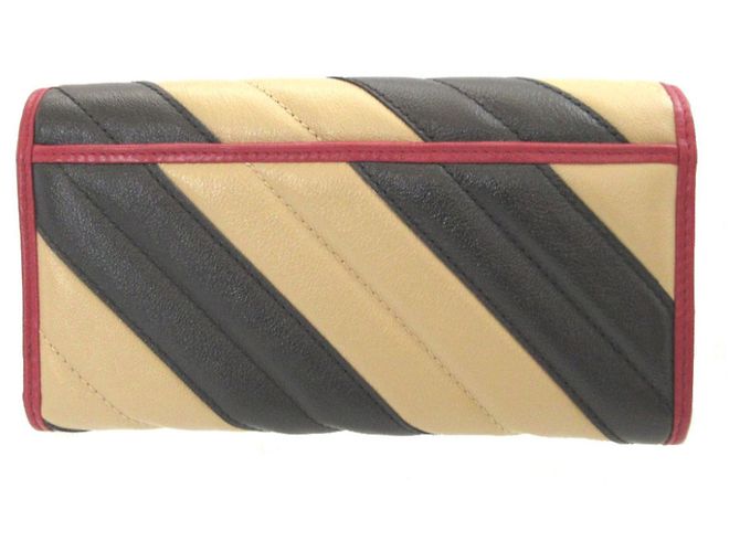 Portafoglio lungo bi-fold in pelle Gucci GG Marmont - vista 3