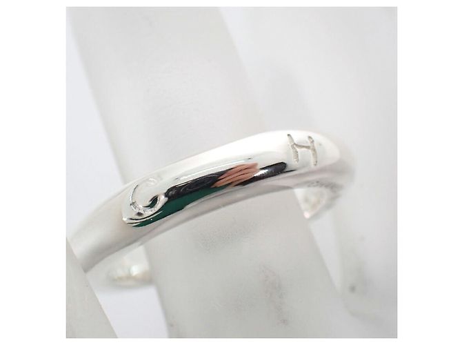Anillo Banda Chanel en Plata de Ley, Talla 7 - vista 7