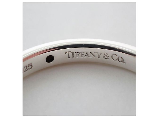 Autre Marque Anello fede con diamanti Tiffany & Co. 925 Stacking Band - vista 10
