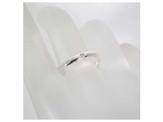 Autre Marque Anello fede con diamanti Tiffany & Co. 925 Stacking Band - vista 7