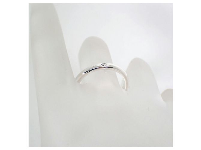 Autre Marque Anello fede con diamanti Tiffany & Co. 925 Stacking Band - vista 8