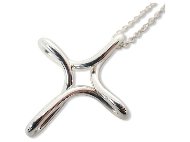 Autre Marque Tiffany & Co. Pendente lungo Croce Infinity 925 - vista 2