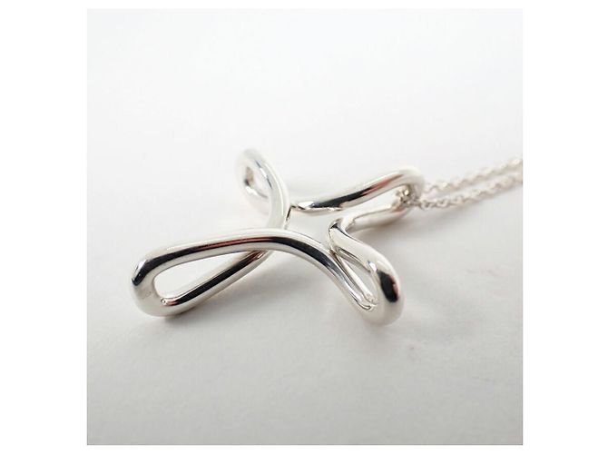 Autre Marque Tiffany & Co. Pendente lungo Croce Infinity 925 - vista 4