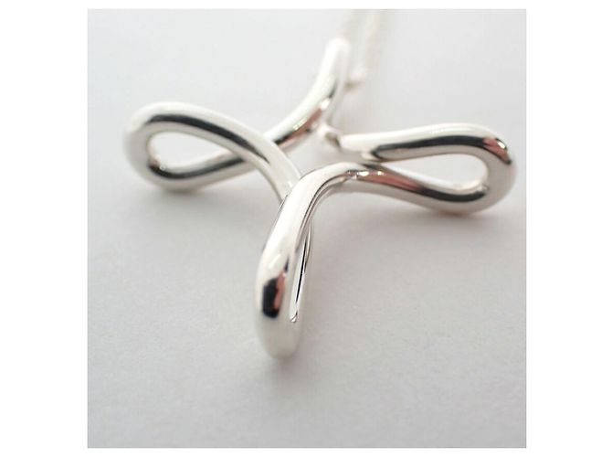 Autre Marque Tiffany & Co. Pendente lungo Croce Infinity 925 - vista 5