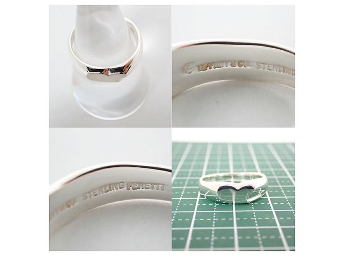 Autre Marque Anello sigillo cuore Tiffany & Co. in argento sterling 925 - vista 10