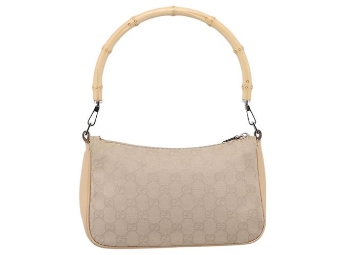 Gucci Bamboo Top Handle GG Canvas - vista 2