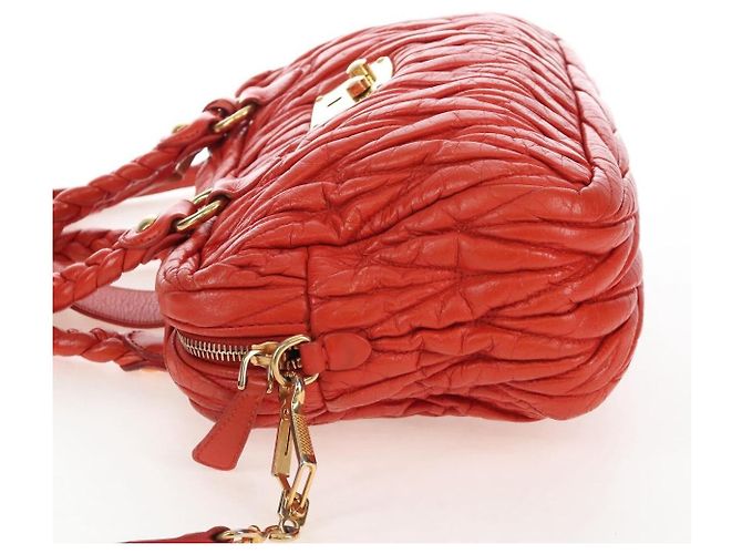 Miu Miu Coffer Convertible Satchel Matelasse Leder Medium - Ansicht 4