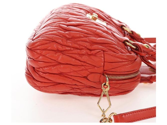 Miu Miu Coffer Convertible Satchel Matelasse Leder Medium - Ansicht 5