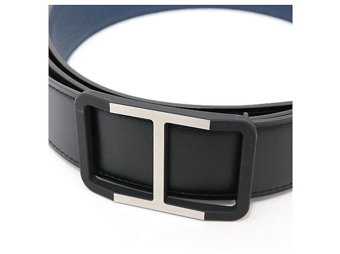 Hermès Hermes Black Togo Leather Belt - view 2