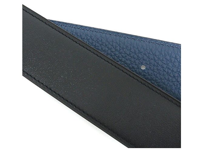 Hermès Hermes Black Togo Leather Belt - view 3