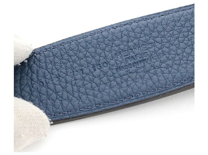 Hermès Hermes Black Togo Leather Belt - view 4