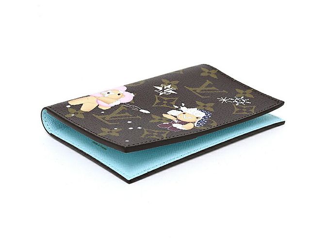 Custodia passaporto Louis Vuitton Monogram Azur - vista 4
