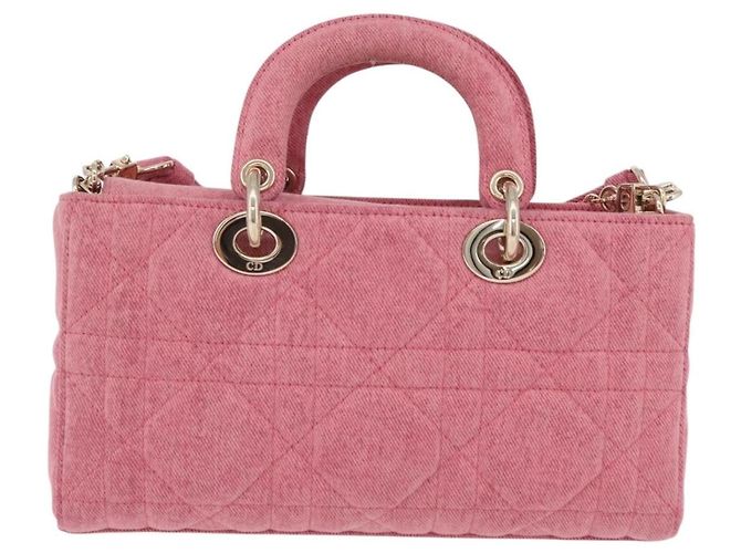 Christian Dior Lady D-Joy Macrocannage Quilt Denim Medium - Ansicht 2