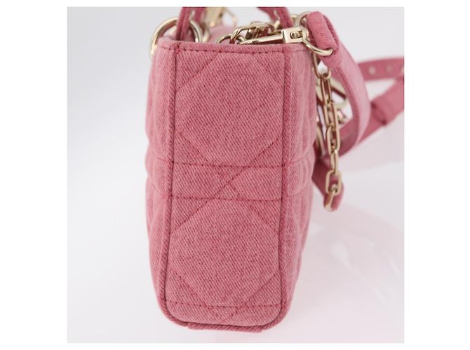 Christian Dior Lady D-Joy Macrocannage Quilt Denim Medium - Ansicht 4