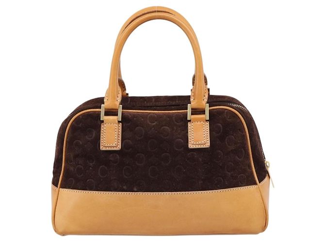 Céline Celine C Macadam Scamosciato e Pelle - vista 2