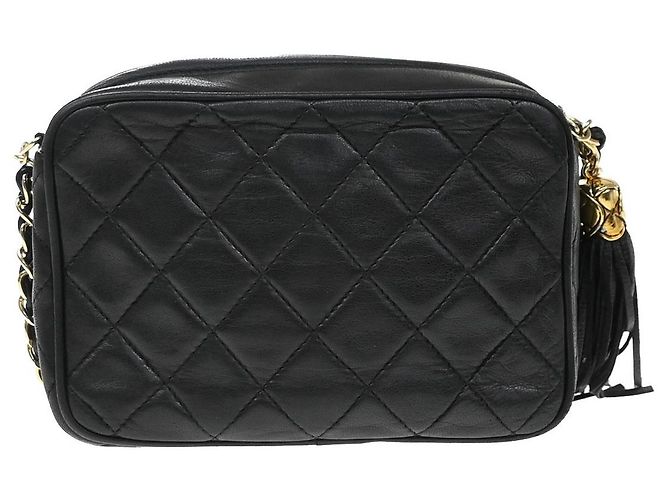 Chanel Vintage Camera Tassel Quilted Leather Mini - Ansicht 3