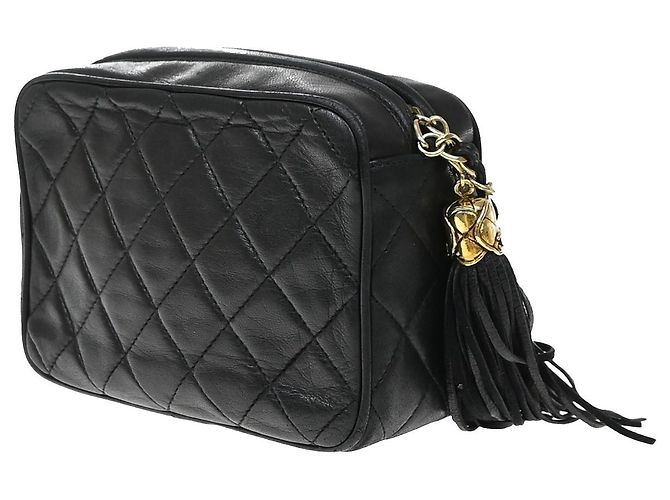 Chanel Vintage Camera Tassel Quilted Leather Mini - Ansicht 4
