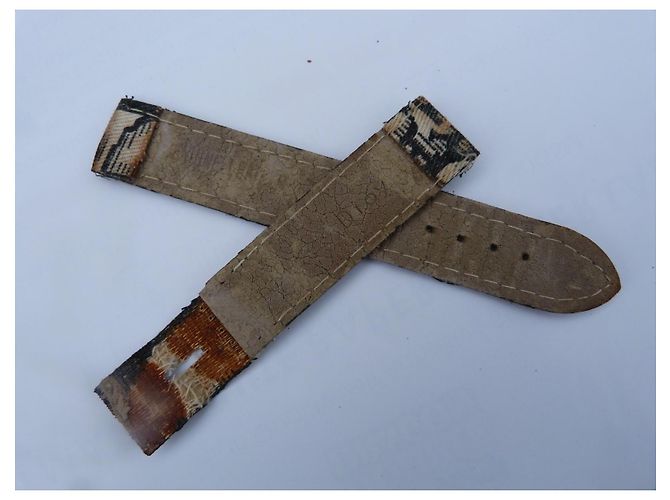 Christian Dior Oblique Monogramm Damenuhr Schwarzes Leder - Ansicht 6