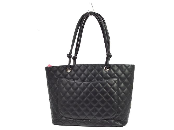 Chanel Cambon in pelle matelassé Large - vista 2