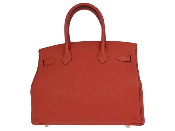 Hermès Hermes Birkin Red Togo with Gold Hardware 30 - vista 2