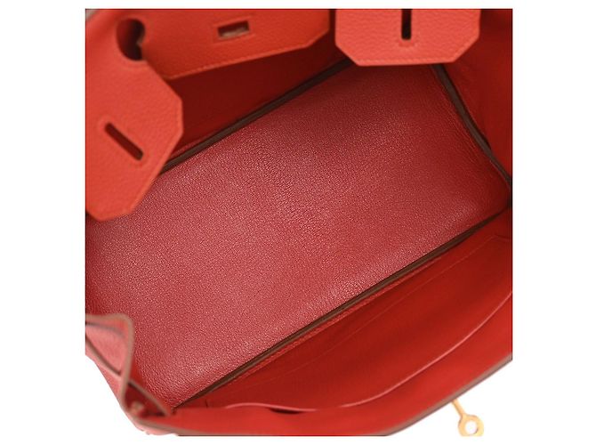 Hermès Hermes Birkin Red Togo with Gold Hardware 30 - vista 4